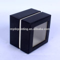 Custom cheap window jewelry packaging box with lid